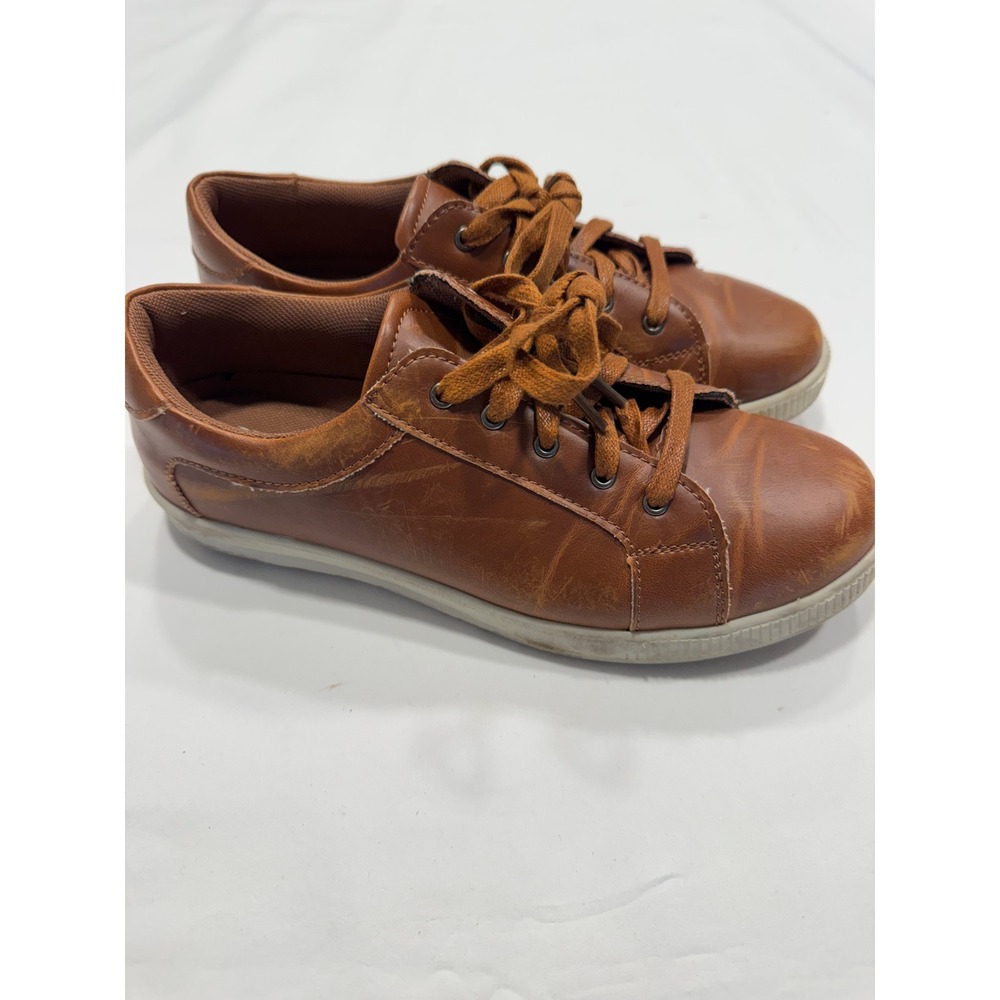 Deer Stags Kane Mens Brown Simulated Leather Memory Foam Sneakers‎ Size 6M